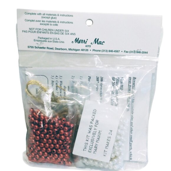 Christmas Crafts-Lot Of 6 Christmas Bead Kits-NIP - Picture 9 of 12